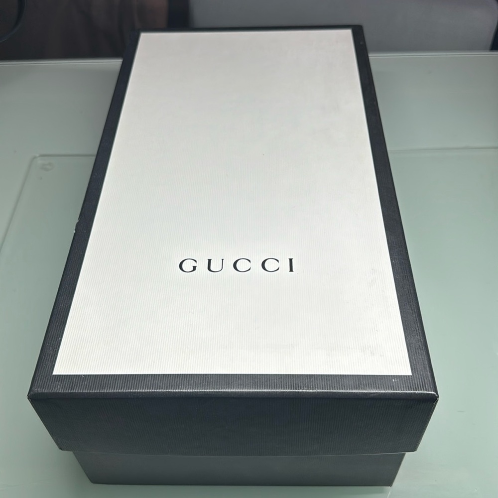 Gucci Black White Storage shoe Box with shoe bags